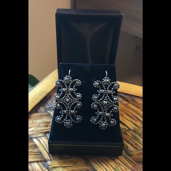 SPECTACULAR ANTIQUE CUT STEEL EARRINGS (For Pierced Lobes) - Picture 4 of 5